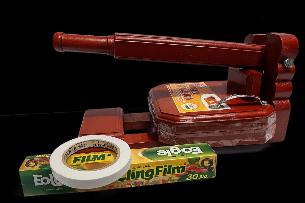 Wooden Roti Maker – Easy to roll roti - Use a drop of oil, the keep dough round in middle then press ,make kroti