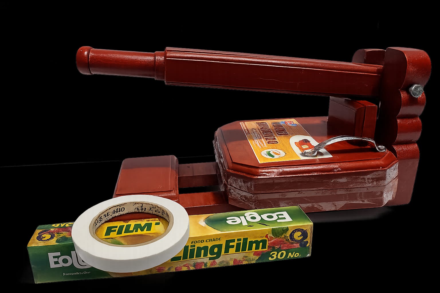 Wooden Roti Maker – Easy to roll roti - Use a drop of oil, the keep dough round in middle then press ,make kroti