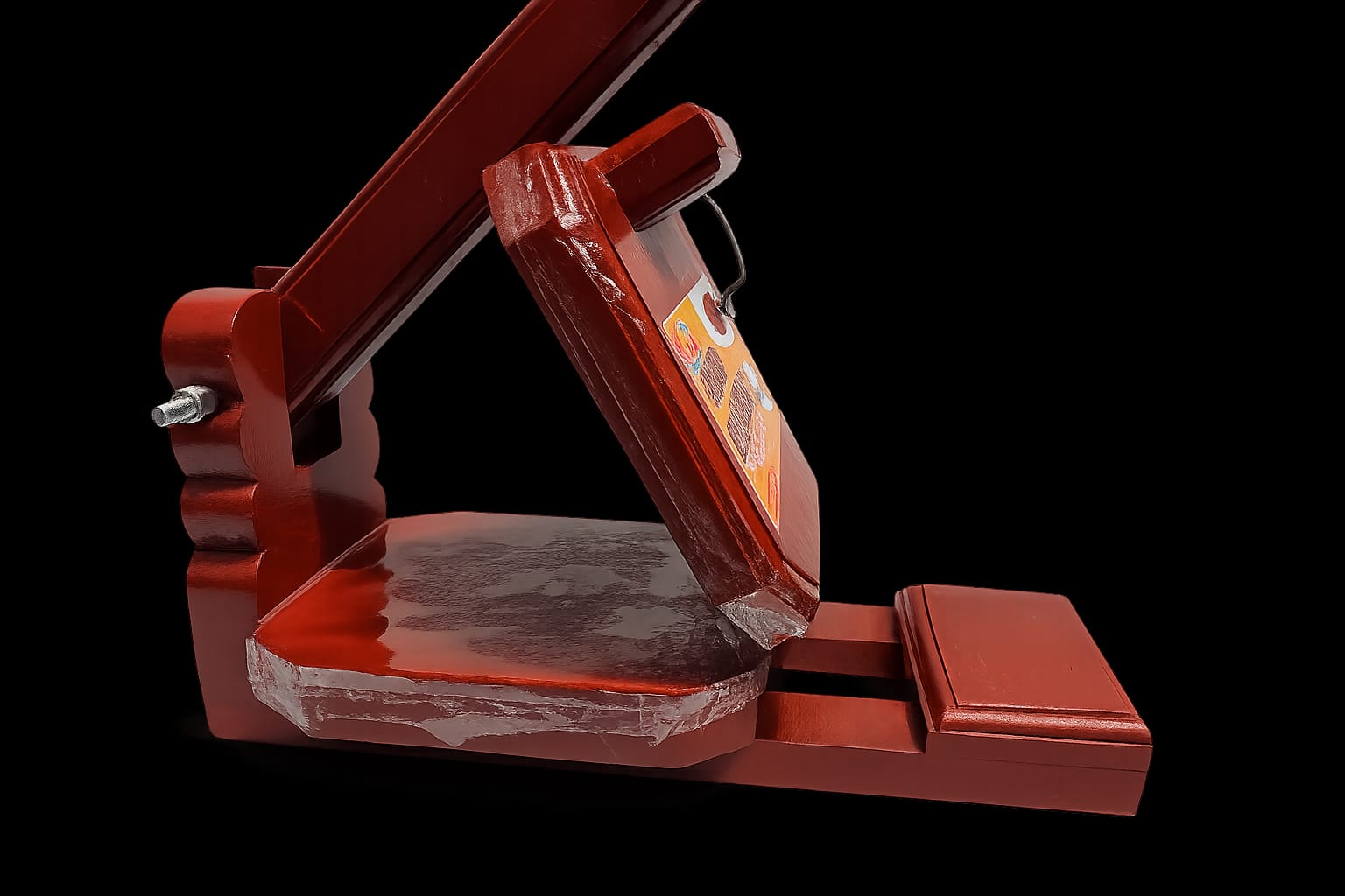 Wooden Roti Maker – Easy to roll roti - Use a drop of oil, the keep dough round in middle then press ,make kroti